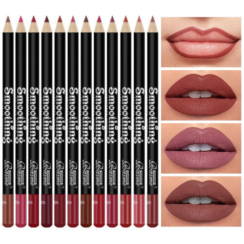 "Set 12 Lápices Labiales de Larga Duración"