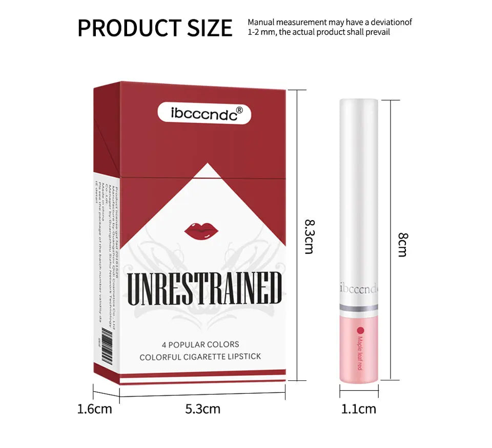Set de 4 Labiales Mate Larga Duración – Resistente al Agua