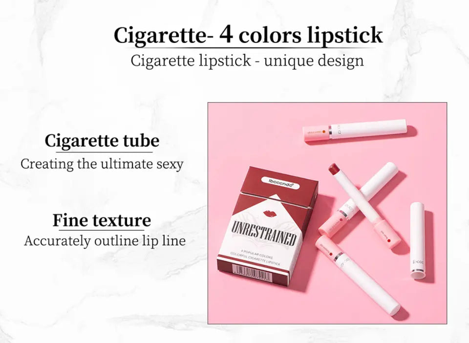 Set de 4 Labiales Mate Larga Duración – Resistente al Agua