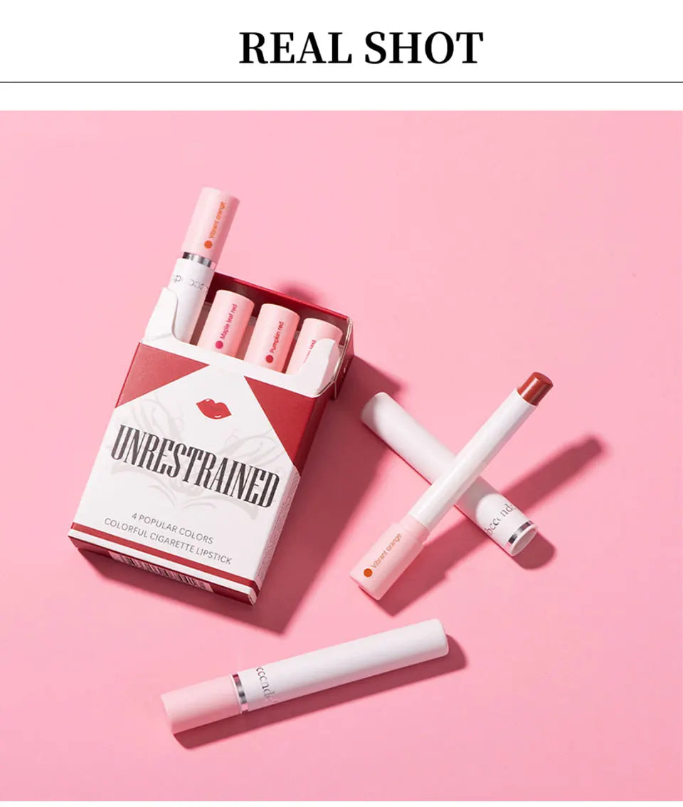 Set de 4 Labiales Mate Larga Duración – Resistente al Agua