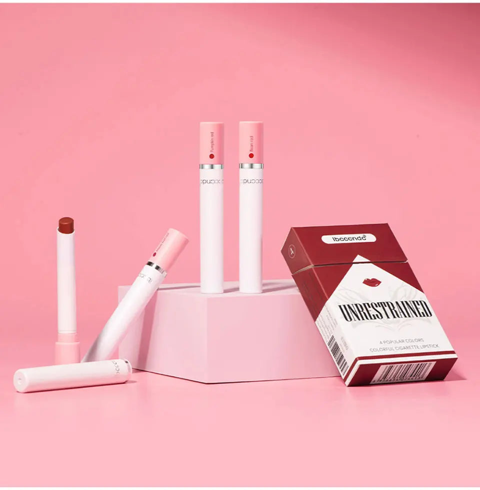 Set de 4 Labiales Mate Larga Duración – Resistente al Agua