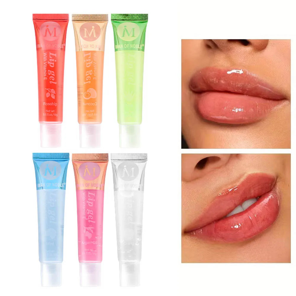 Set de 6 Glosses Labiales Frutales Hidratantes – Brillo Efecto Agua