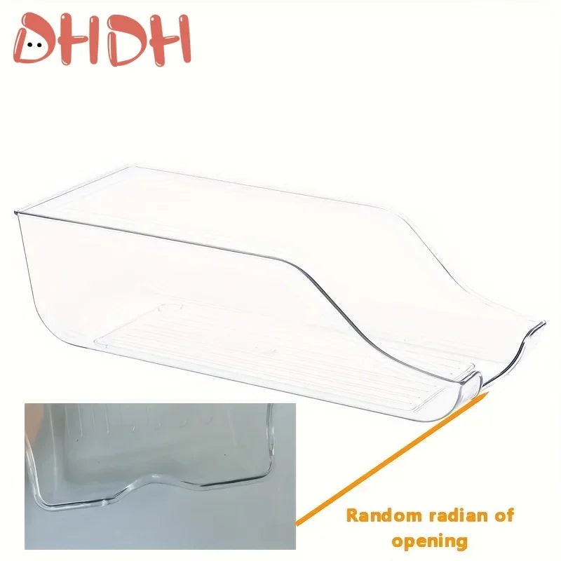 Organizador de Latas para Refrigerador — Cesta Apilable para Bebidas y Despensa