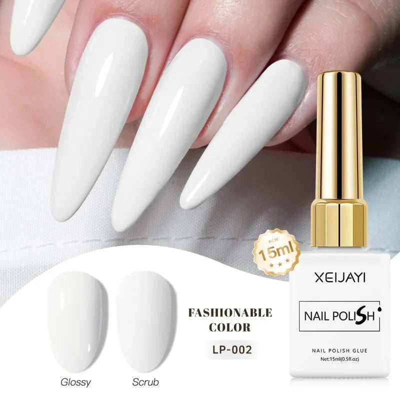 Esmalte Gel Semipermanente Multicolor – Efecto Hielo/Transparente.