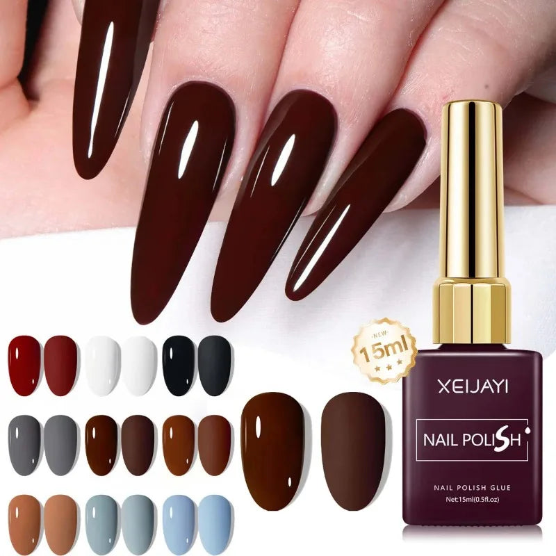Esmalte Gel Semipermanente Multicolor – Efecto Hielo/Transparente.