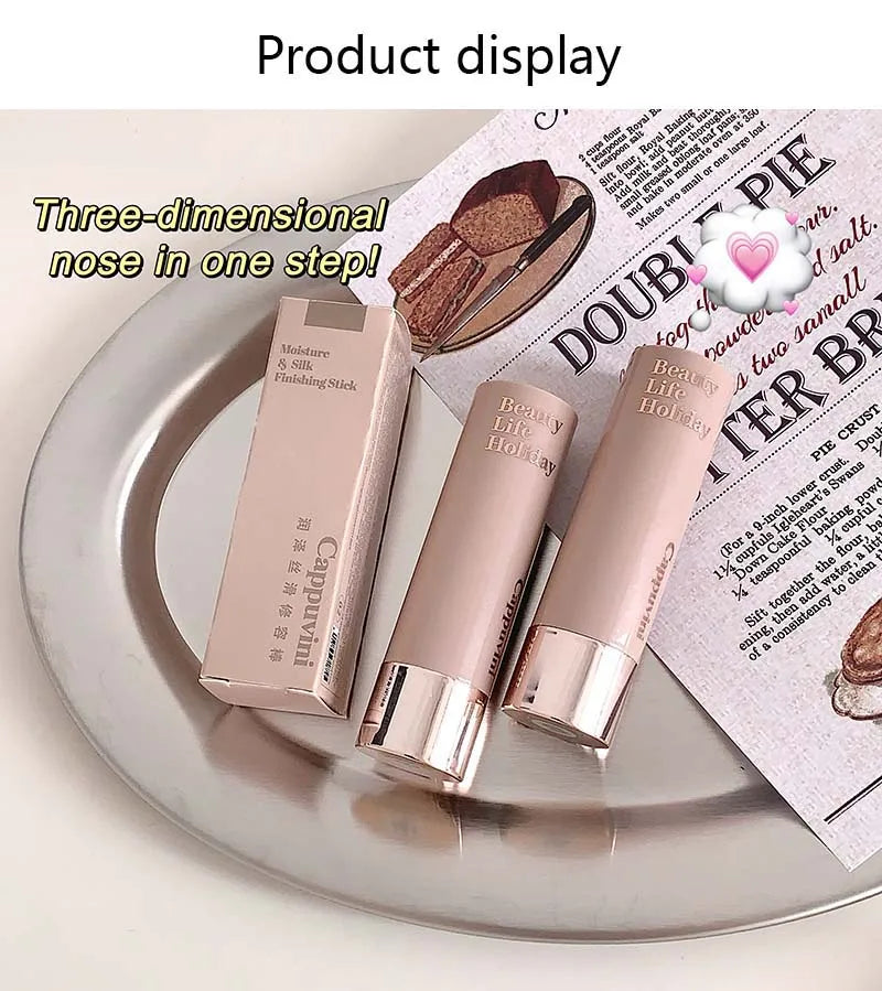 Stick Contour 3D Hidratante – Efecto Sedoso, Larga Duración, Mate Natural para Nariz y Sombreado