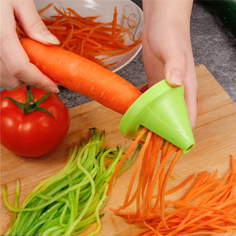 Cortador Espiral de Verduras 3 en 1 — Pelador, Rallador y Espiralizador