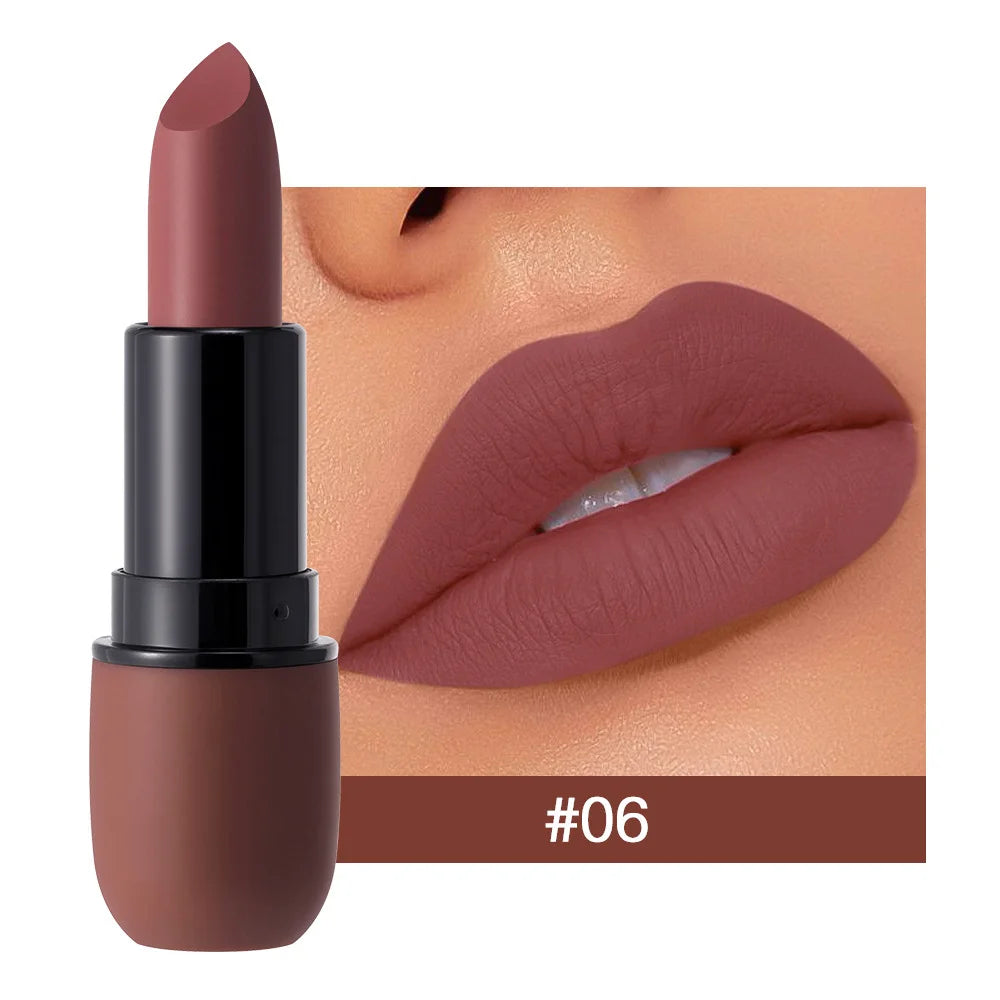 Labial Mate 6 Colores Ultra Suave