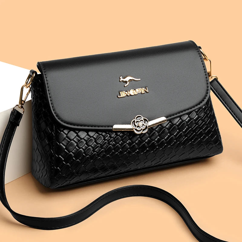 Bolso Retro Solapa Tejido