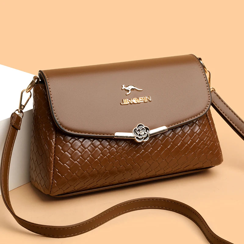 Bolso Retro Solapa Tejido