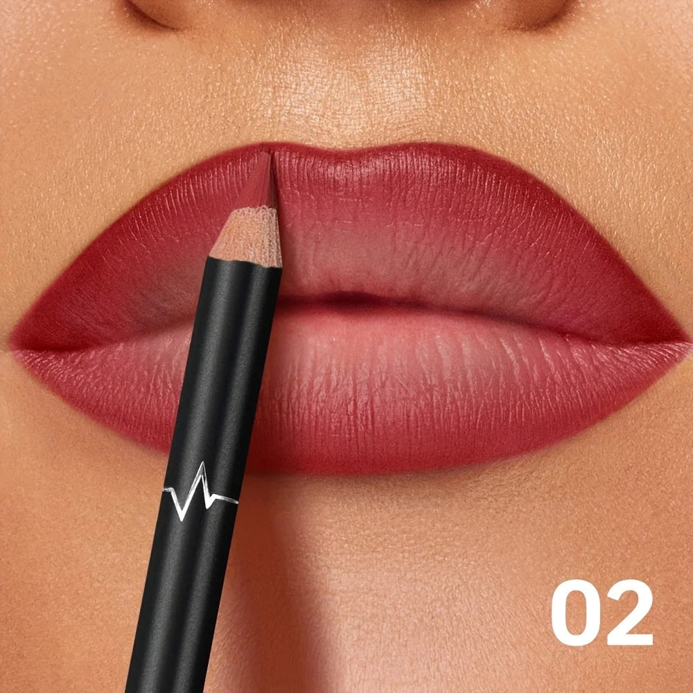 Delineador de Labios Mate Impermeable Pudaier | Larga Duración y Alta Precisión.