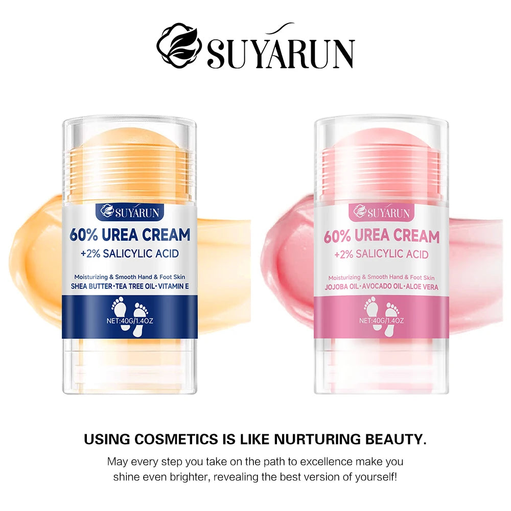 Barra Exfoliante para Pies con Urea 60% – Repara Talones Agrietados, Hidratación Profunda