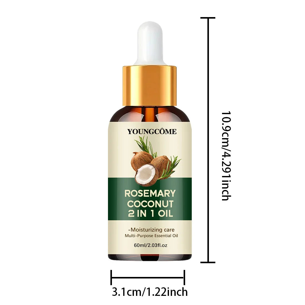 Aceite de Romero y Coco 2 en 1 para Cabello