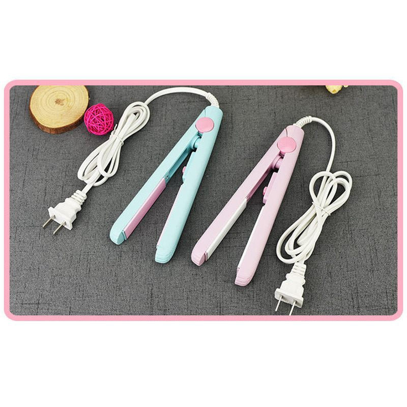 Mini Plancha Alisadora y Rizadora 2 en 1 – Cerámica, Doble Función, Control de Temperatura