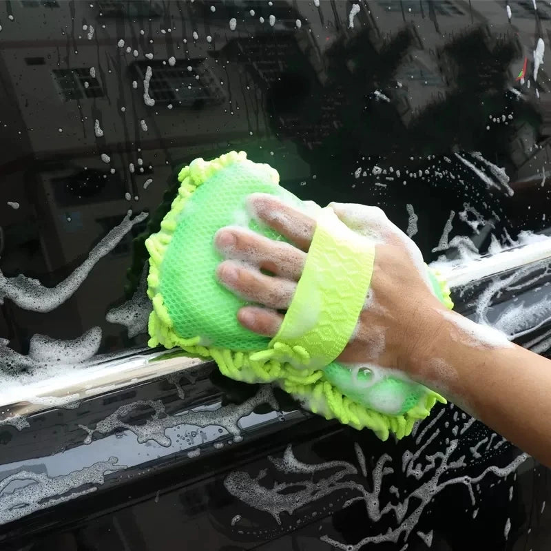 Guante Esponja Microfibra para Lavado de Auto