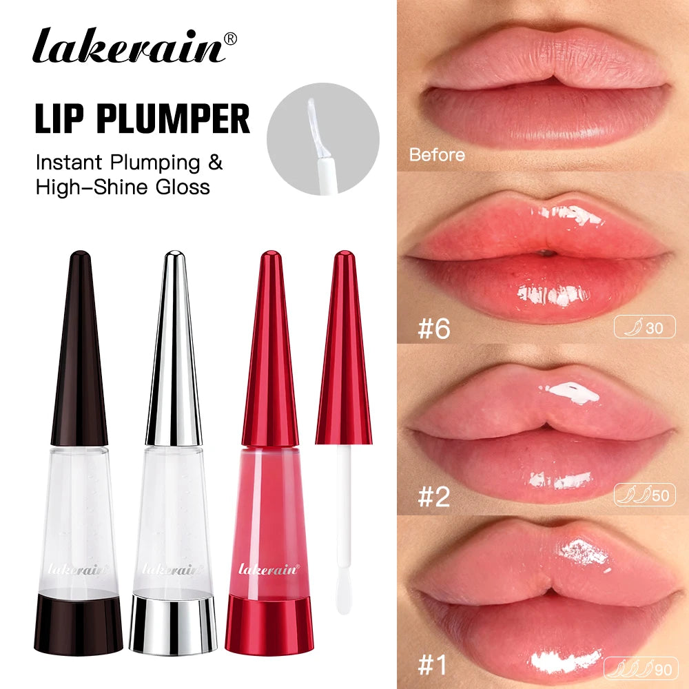 Lakerain Lip Plumper – Gloss Voluminizador de Labios con Hidratación Profunda