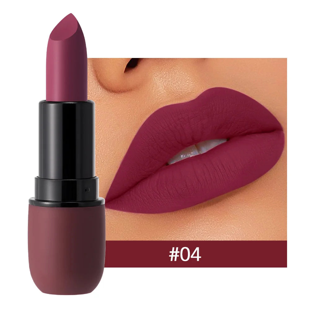 Labial Mate 6 Colores Ultra Suave