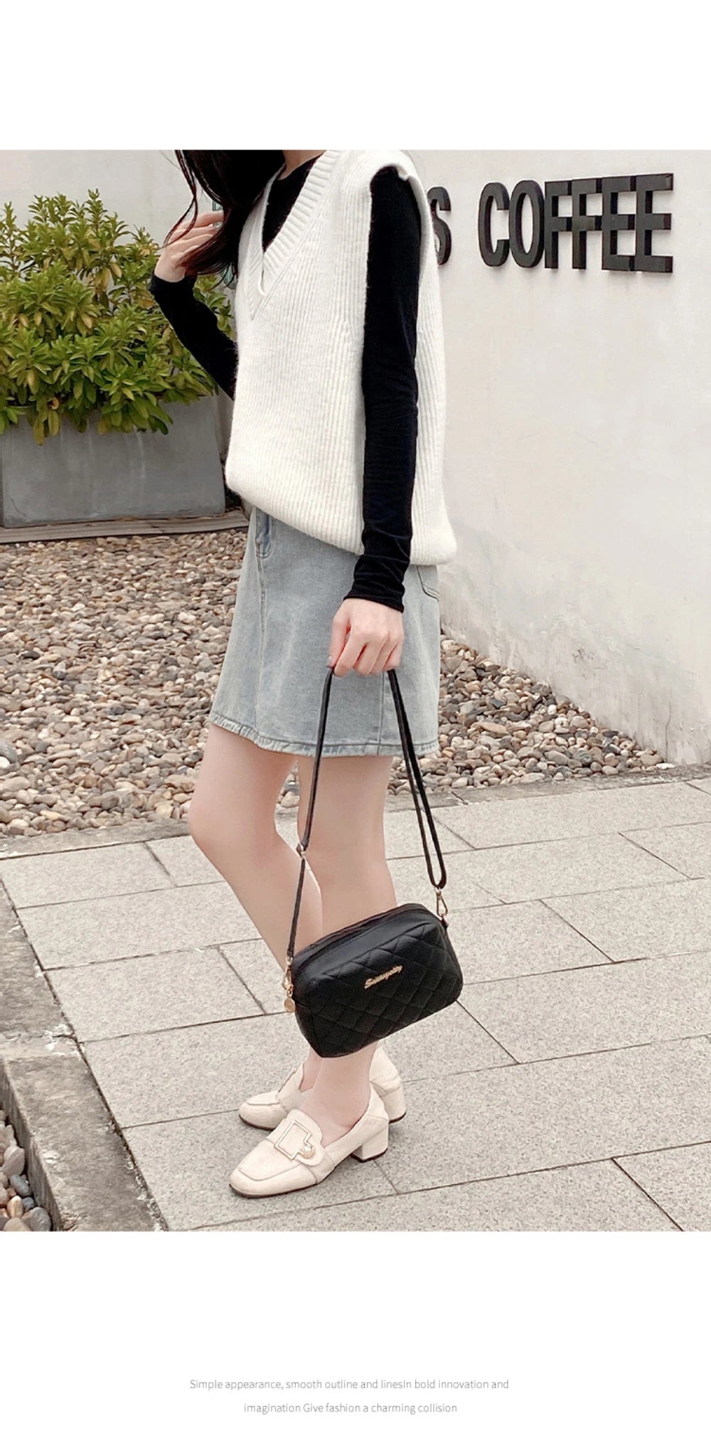Bolso Acolchado Mini Crossbody