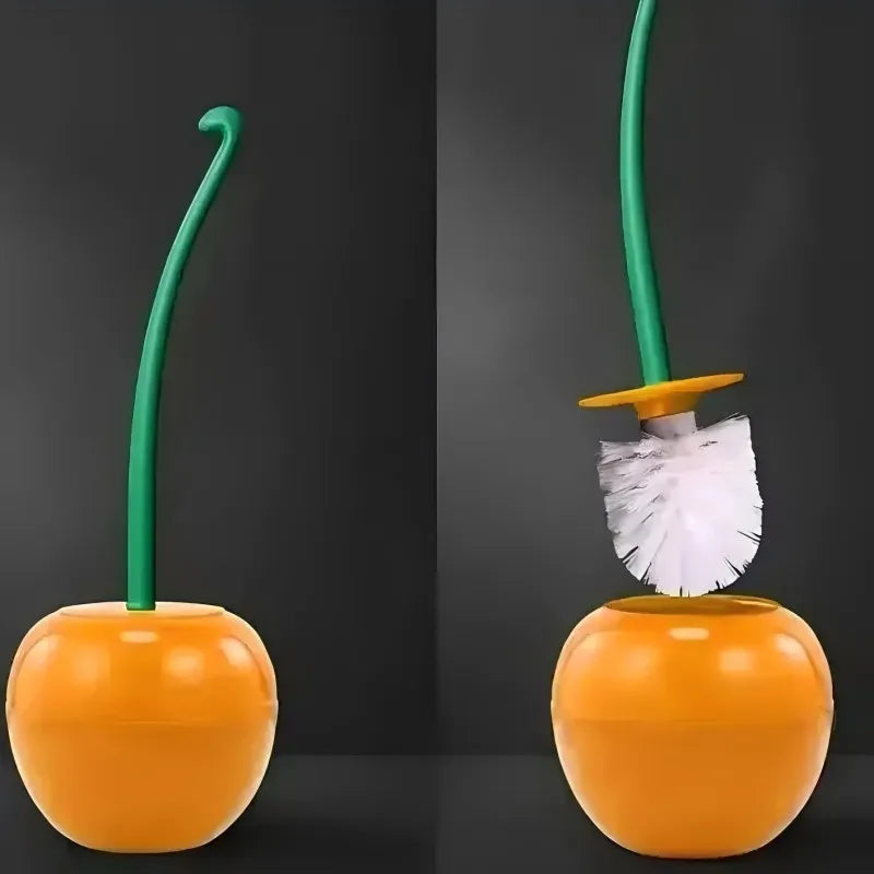 Cepillo para Baño Diseño Cereza — Soporte Decorativo para WC
