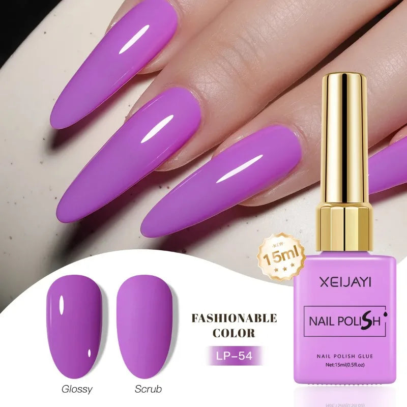 Esmalte Gel Semipermanente Multicolor – Efecto Hielo/Transparente.