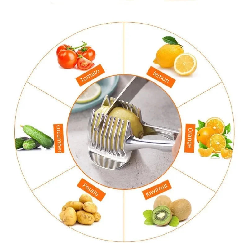 Cortador Multiusos de Acero Inoxidable para Frutas y Verduras