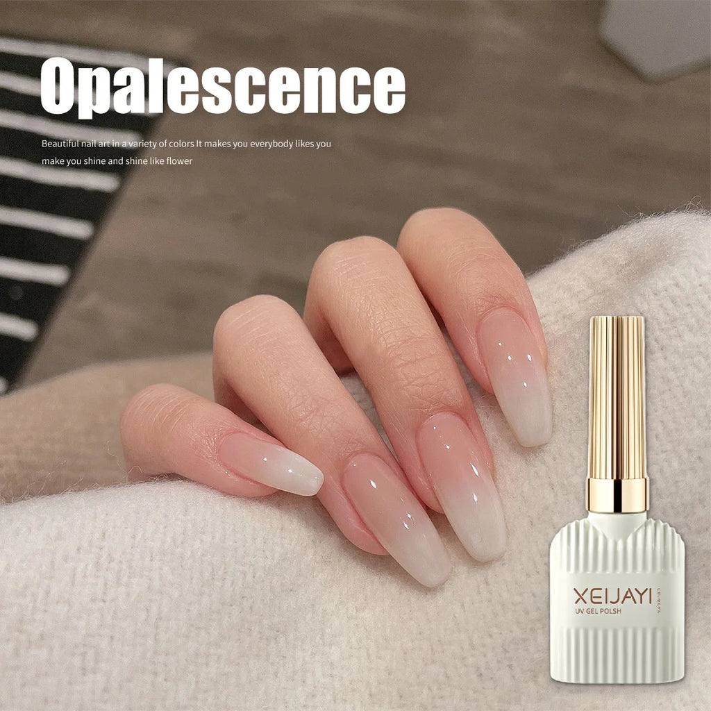 Esmalte Gel Blanco Lechoso Efecto Pudín – Color UV Puro, para Uñas Profesionales y DIY 15ml