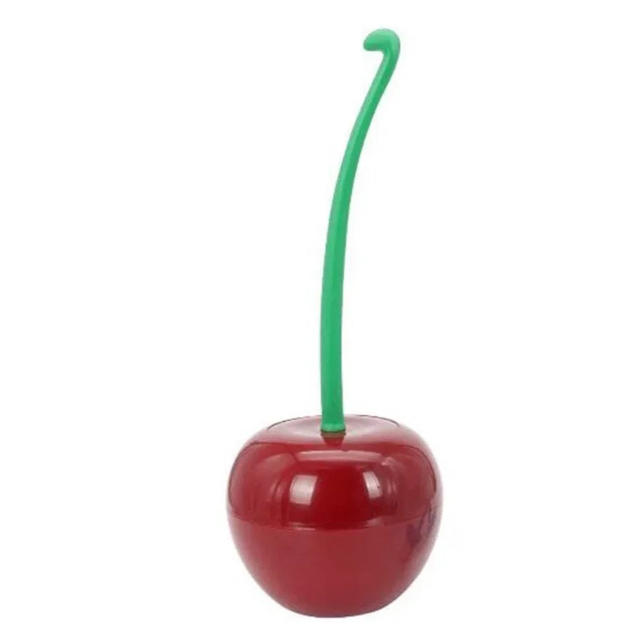 Cepillo para Baño Diseño Cereza — Soporte Decorativo para WC