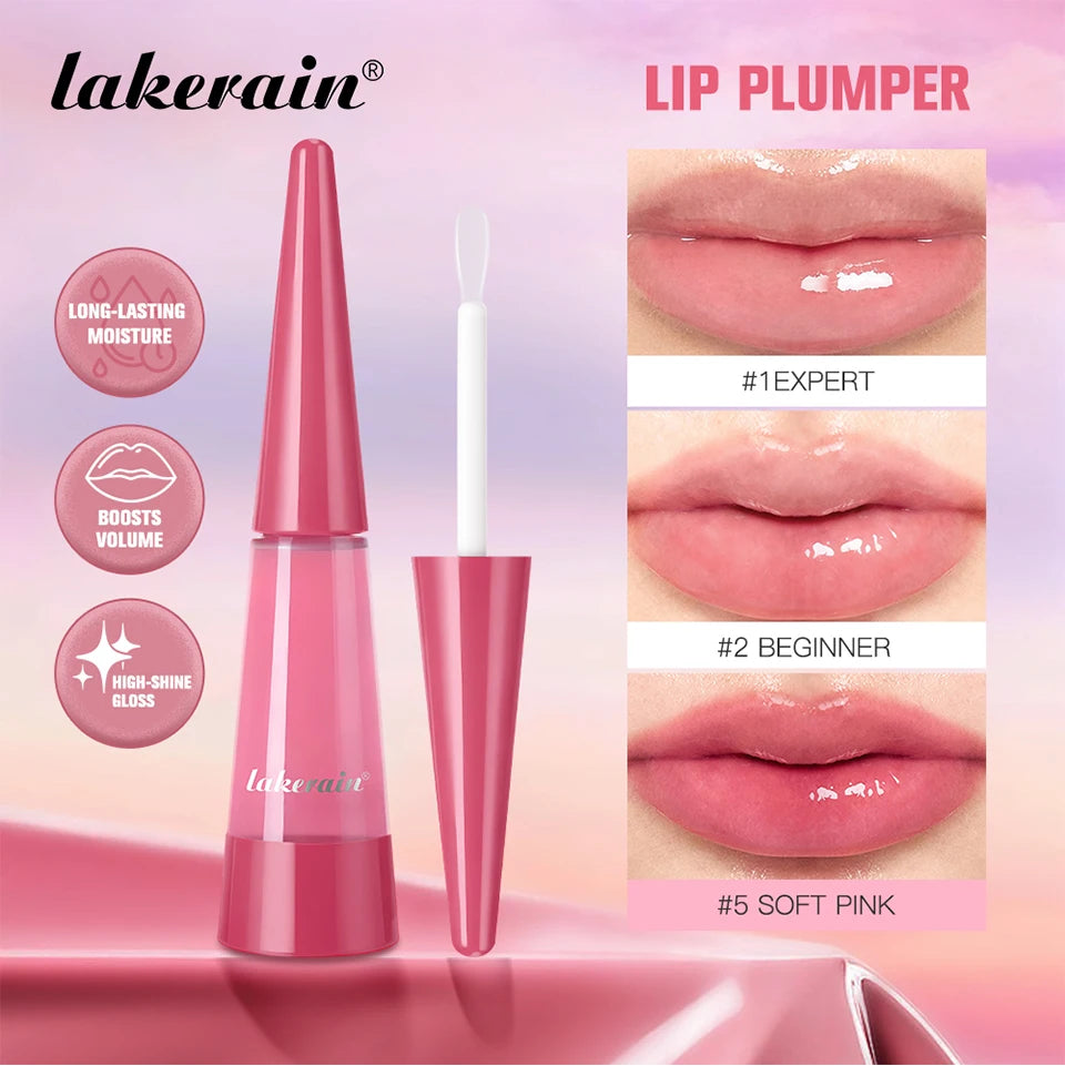 Lakerain Lip Plumper – Gloss Voluminizador de Labios con Hidratación Profunda