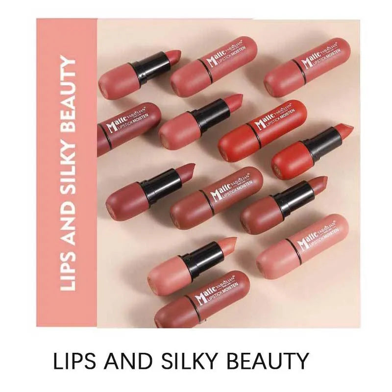 Labial Mate 6 Colores Ultra Suave