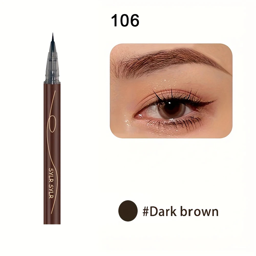 Delineador de Cejas Ultra-Fino Doble Uso – Efecto Microblading, Resistente al Agua