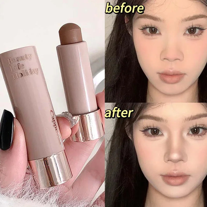 Stick Contour 3D Hidratante – Efecto Sedoso, Larga Duración, Mate Natural para Nariz y Sombreado