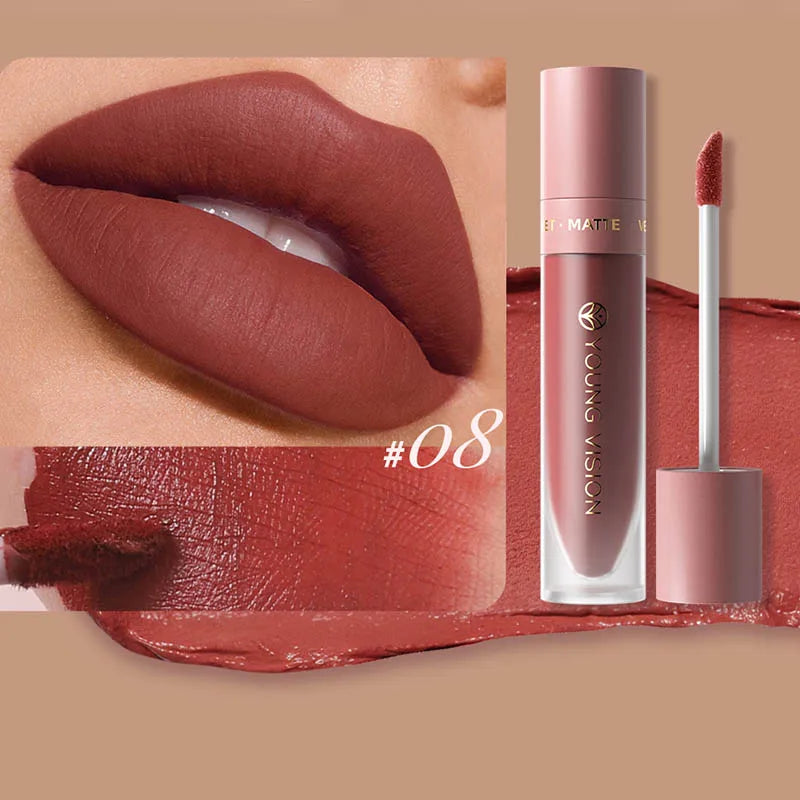 Labial Líquido Mate DUNUF 8 Colores.