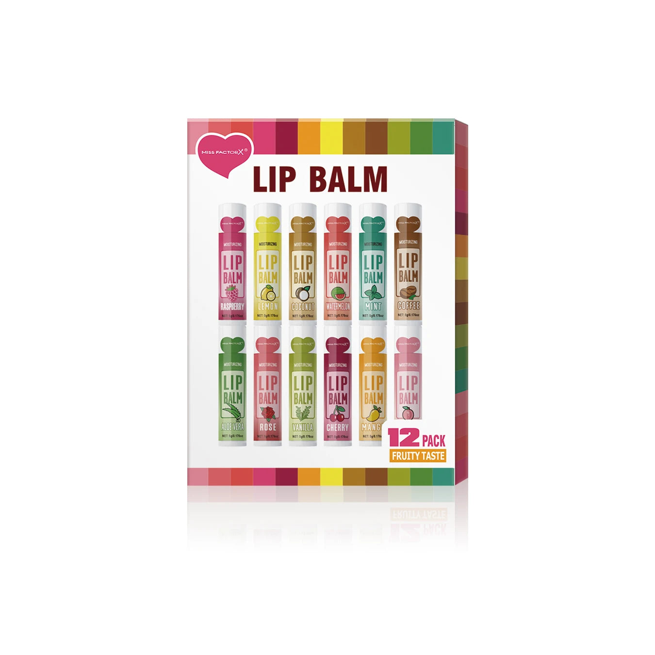 Set 12 pzs Bálsamos Labiales Frutales.