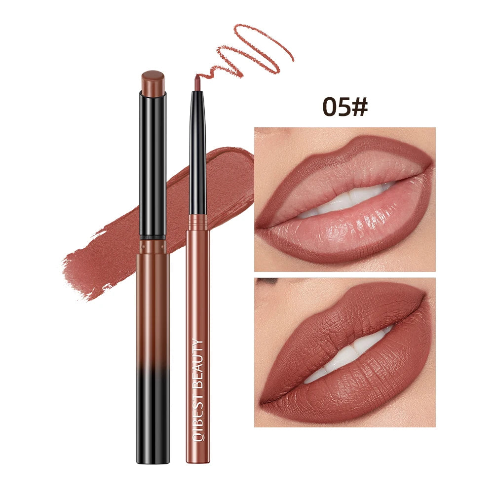 Set Lipliner + Labial Mate Nude QIBEST.
