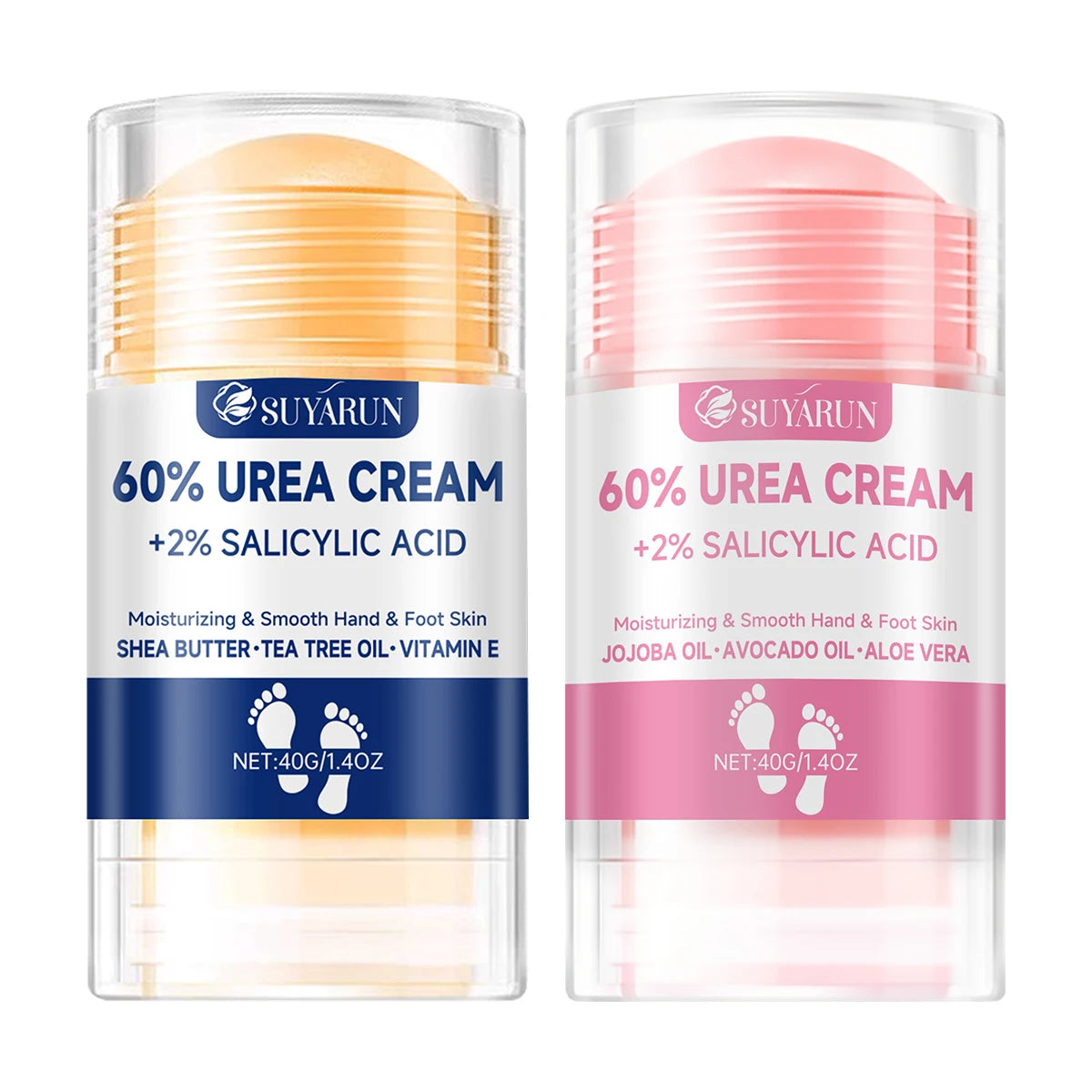 Barra Exfoliante para Pies con Urea 60% – Repara Talones Agrietados, Hidratación Profunda