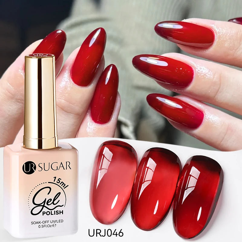 Esmalte Gel Semipermanente Jelly Nude — Set de Colores Nude