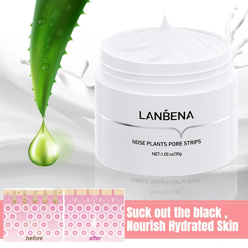 Nose Pore Strips LANBENA – Tiras Removedoras de Puntos Negros y Espinillas