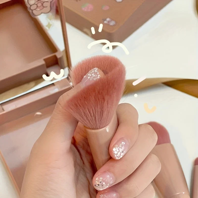 Título:
Set de Brochas de Maquillaje Portátil 5 Piezas con Espejo – Kit de Viaje Plegable