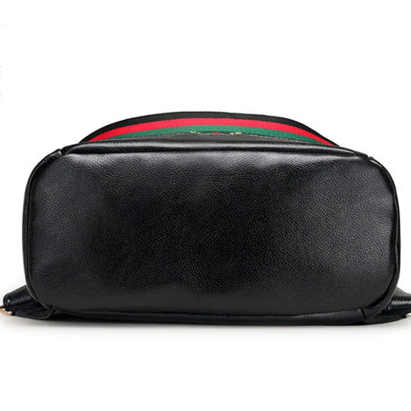 Mochila de Piel Fina Multifunción