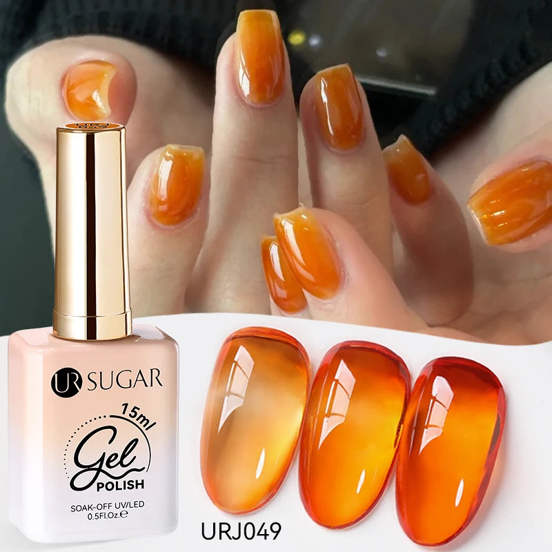 Esmalte Gel Semipermanente Jelly Nude — Set de Colores Nude