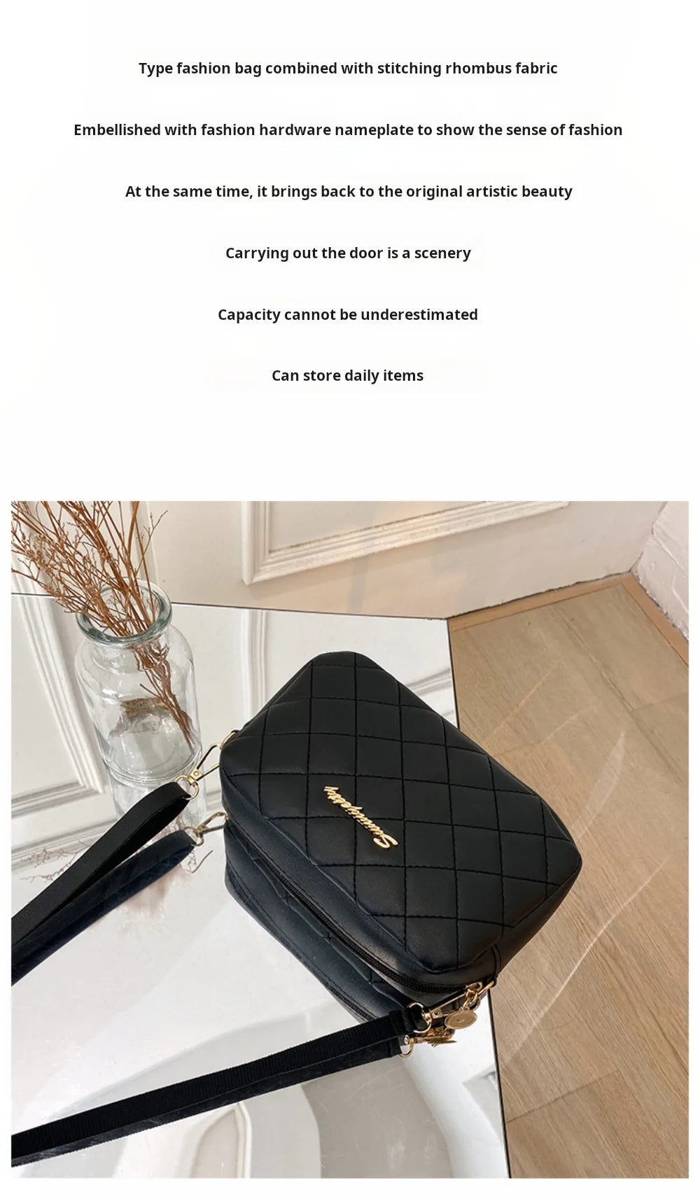 Bolso Acolchado Mini Crossbody
