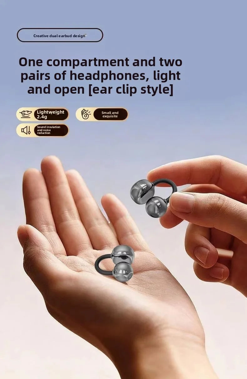 Audífonos Bluetooth con Estuche de Carga — Larga Duración