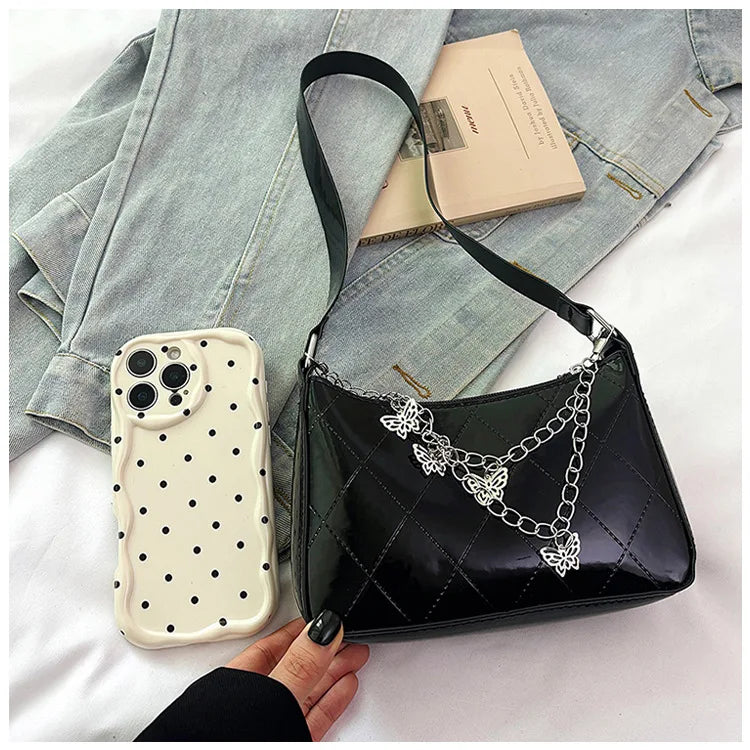 Bolso Nocturna con Cadenas Y mariposas.