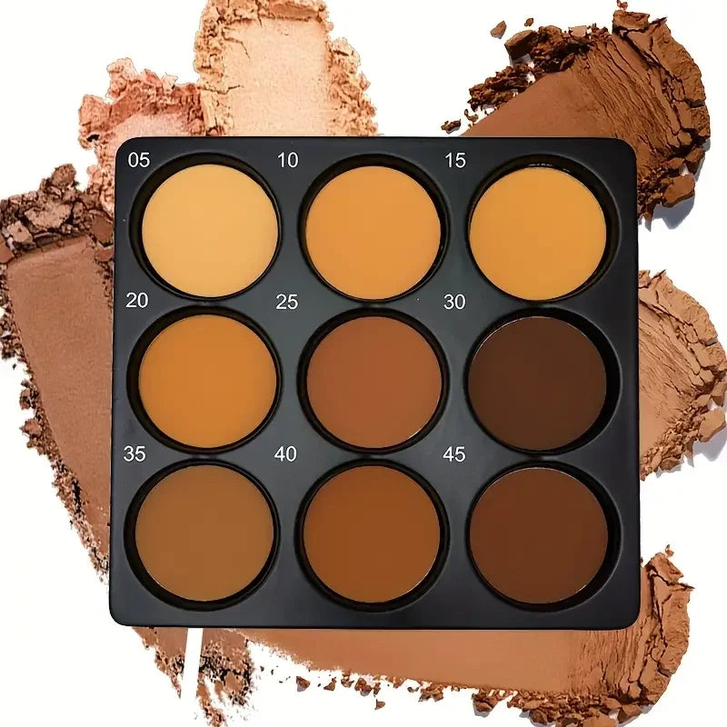 Paleta de Contorno 9 Colores – Bronce Oscuro para Contornear y Definir