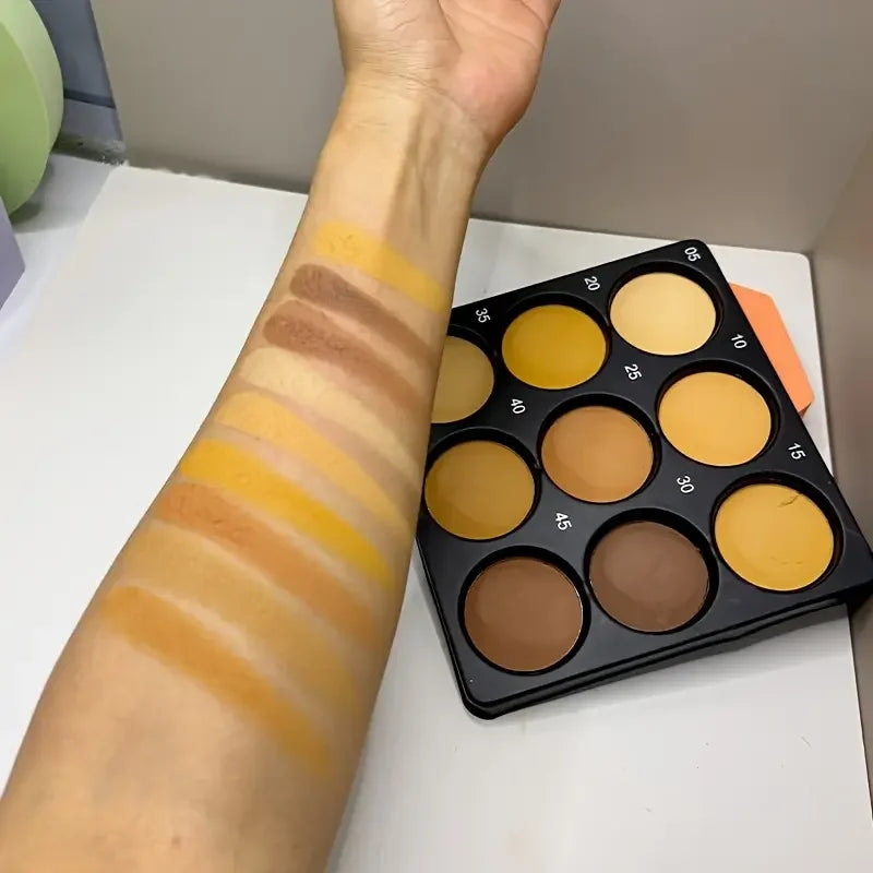 Paleta de Contorno 9 Colores – Bronce Oscuro para Contornear y Definir
