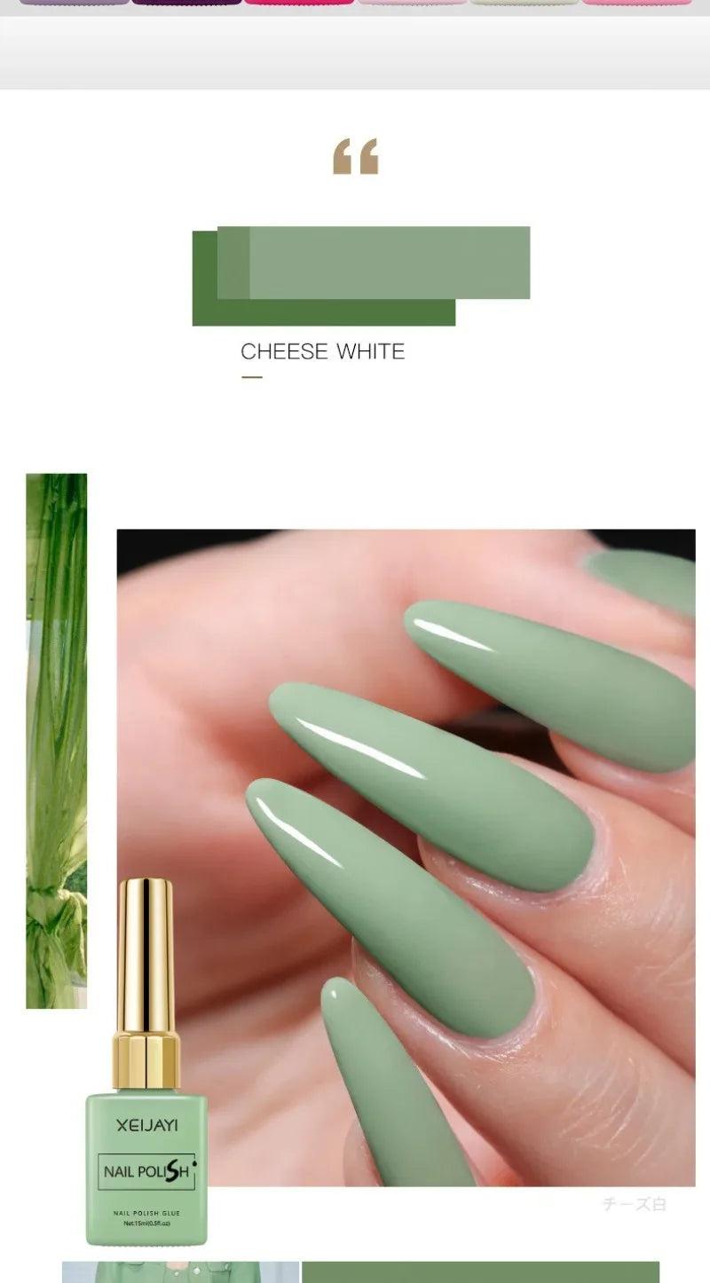 Esmalte Gel Semipermanente Multicolor – Efecto Hielo/Transparente.