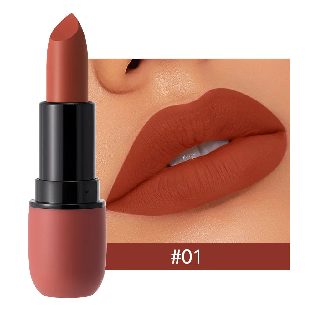 Labial Mate 6 Colores Ultra Suave
