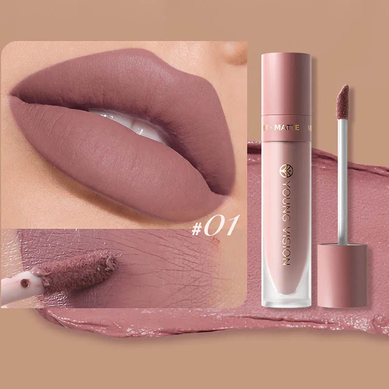 Labial Líquido Mate DUNUF 8 Colores.