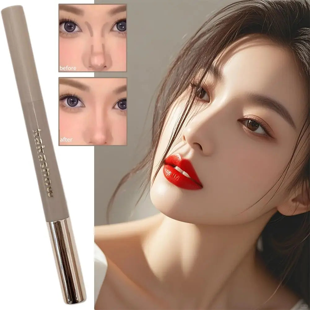 Lápiz Contorno 2 en 1 con Brocha – Stick Bronzer Facial 3D