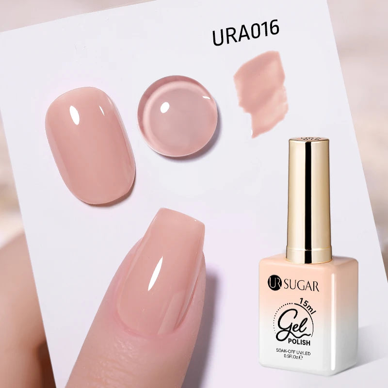 Esmalte Gel Semipermanente Jelly Nude — Set de Colores Nude